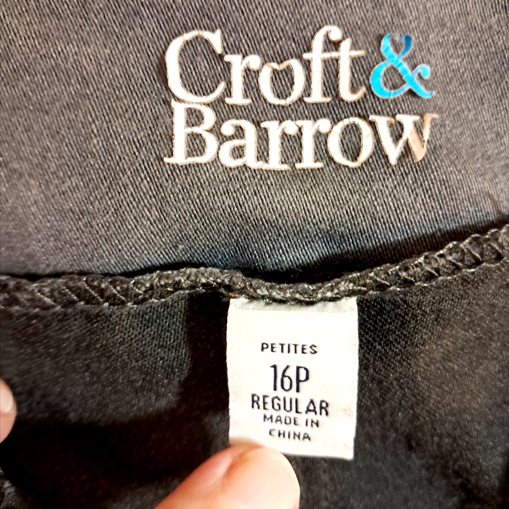 Croft & Barrow Gray Top